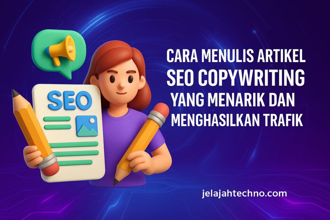 Cara membuat artikel SEO-friendly dengan 6 teknik copywriting efektif. Cocok untuk blogger yang ingin meningkatkan ranking dan pembaca setia.