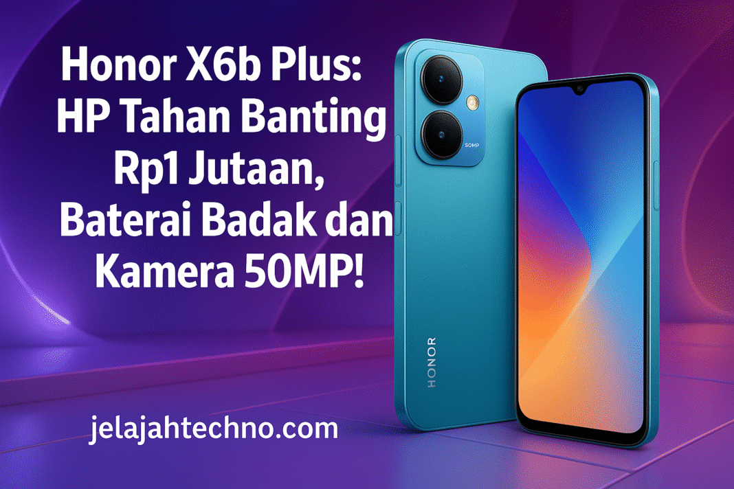 Honor X6b Plus: HP Tahan Banting Rp1 Jutaan, Baterai Badak dan Kamera 50MP!