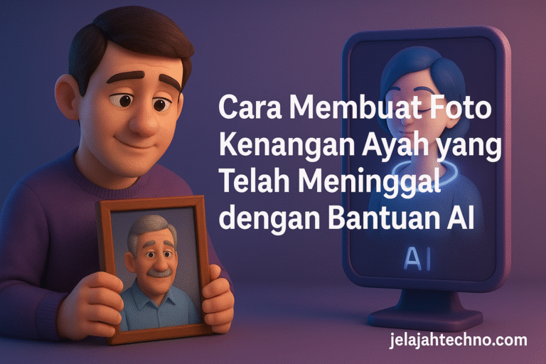 Panduan membuat foto kenangan bermakna untuk mengenang ayah yang telah meninggal menggunakan AI. Etis, kreatif, dan penuh sentuhan emosional.