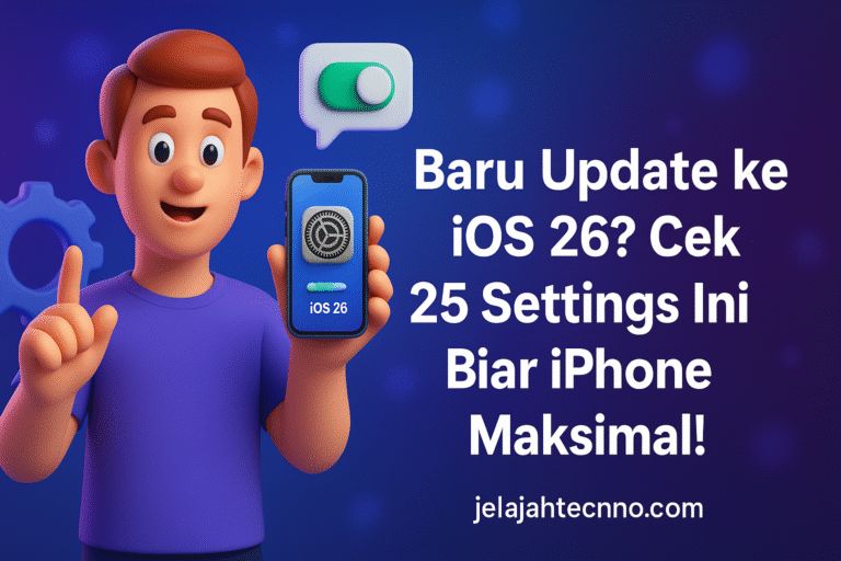 Boost performa iPhone Anda dengan 25 pengaturan rahasia di iOS 26. Privasi lebih aman, baterai lebih awet!