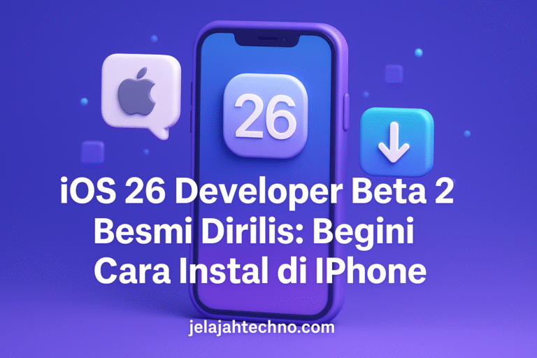 iOS 26 Developer Beta 2 resmi dirilis. Pelajari cara memasang update, syarat perangkat, dan risiko sebelum menginstalnya di iPhone Anda.