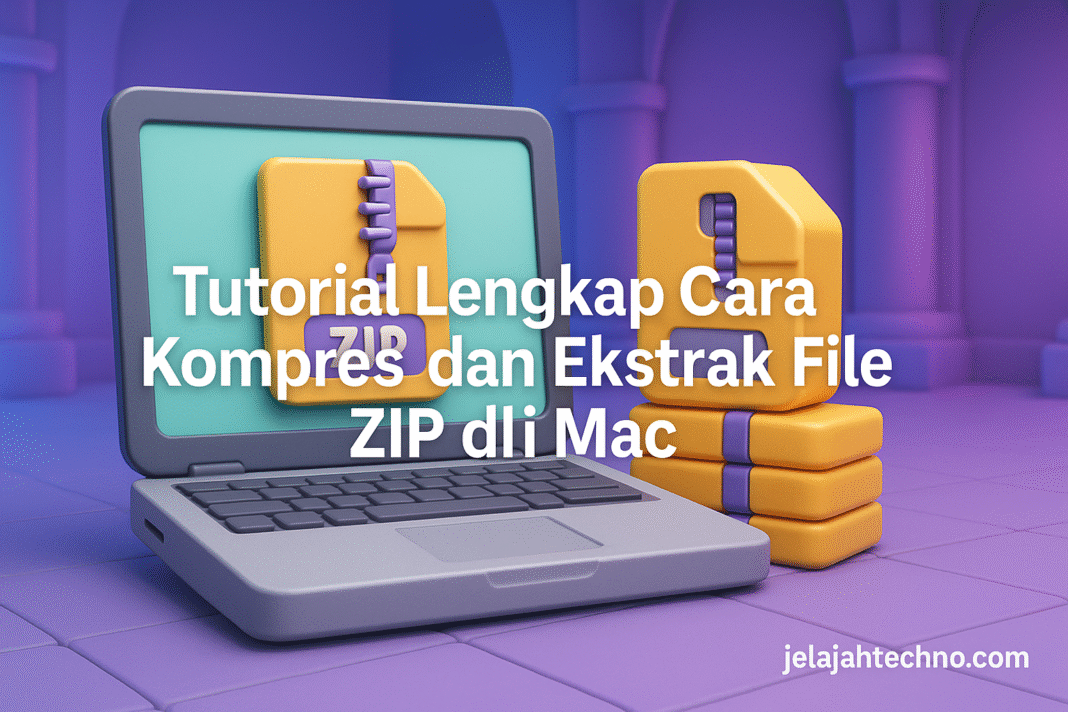 Ingin merapikan file? Simak cara kompres dan ekstrak file ZIP di Mac dengan mudah tanpa aplikasi tambahan. Panduan lengkap 2025.