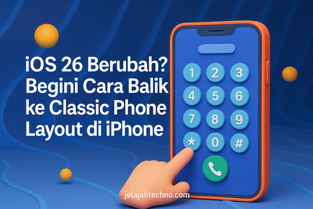 Bingung dengan desain baru Phone app iOS 26? Pelajari cara cepat mengembalikan tampilan lama lengkap dengan tab Favorites dan Recents.
