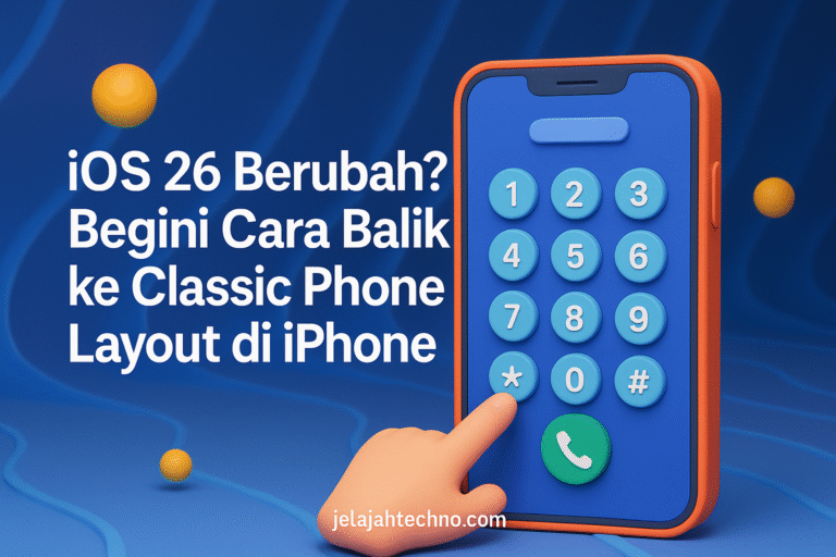 Bingung dengan desain baru Phone app iOS 26? Pelajari cara cepat mengembalikan tampilan lama lengkap dengan tab Favorites dan Recents.