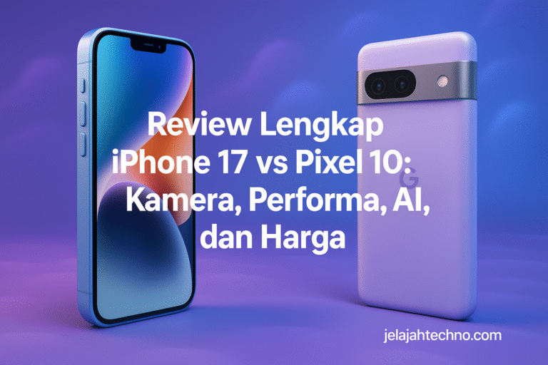 Pixel 10 vs iPhone 17: perbedaan kamera, baterai, performa, dan software diuraikan lengkap untuk membantu keputusan pembelian Anda.