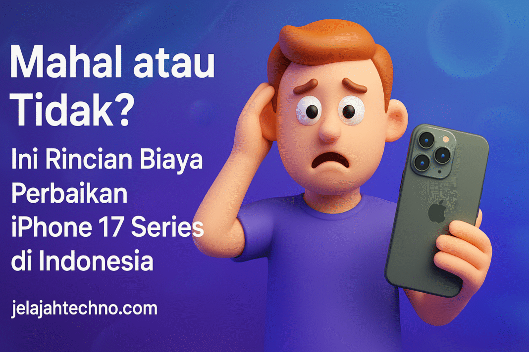Apple merilis daftar biaya servis iPhone 17 di Indonesia. Lihat perbandingan harga perbaikan layar, baterai, back glass, dan kerusakan lain.