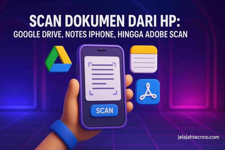 Cara mudah memindai dokumen di HP dan menyimpannya sebagai PDF atau JPG. Cocok untuk kebutuhan kerja dan administrasi.