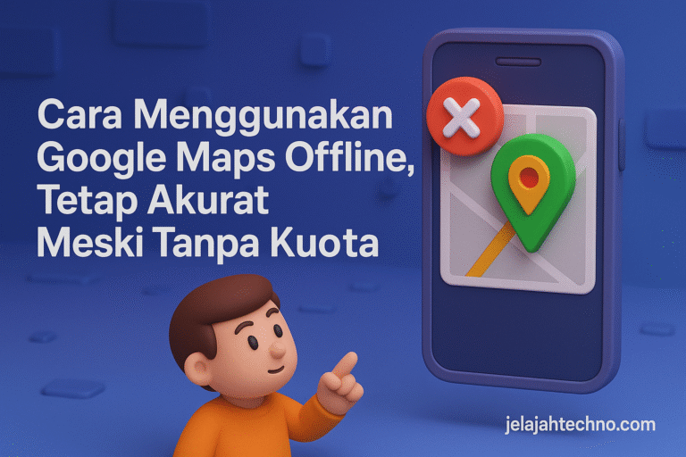 Kuota habis atau sinyal hilang? Begini cara menggunakan Google Maps offline untuk navigasi tetap akurat tanpa koneksi.