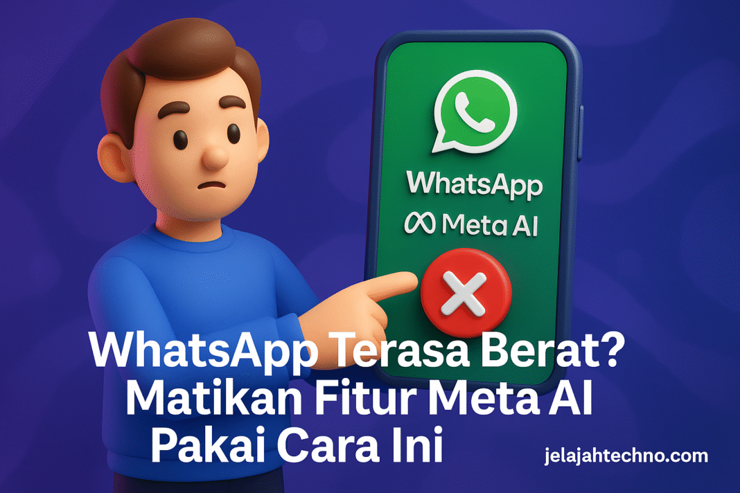 Meta AI bikin HP cepat panas dan boros baterai? Ini panduan lengkap menonaktifkan Meta AI WhatsApp tanpa ribet.