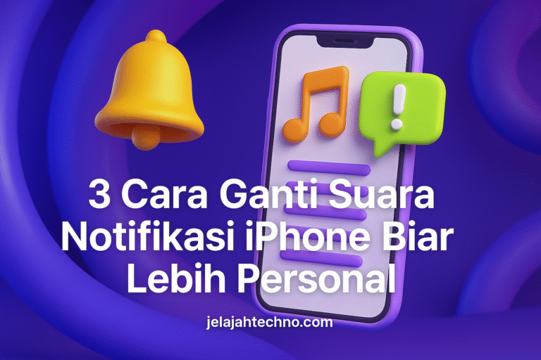 Ubah suara notifikasi iPhone biar lebih personal dan keren. Simak 3 cara mudah ganti nada pesan, email, dan aplikasi favoritmu!