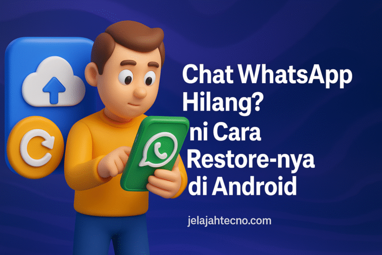 Ingin kembalikan chat WhatsApp yang terhapus? Simak cara restore di Android lewat Google Drive dan backup HP agar data tidak hilang.