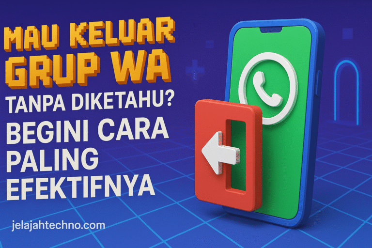 5 cara efektif keluar grup WhatsApp tanpa diketahui anggota lain. Privasi tetap aman, tanpa notifikasi “X left”.