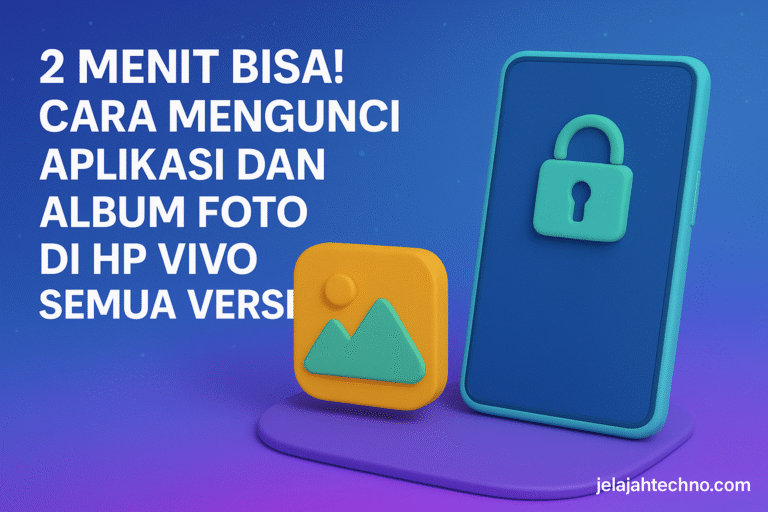 Mau jaga privasi tanpa ribet? Berikut panduan lengkap mengunci aplikasi dan galeri di HP Vivo dari jelajahtechno.com.