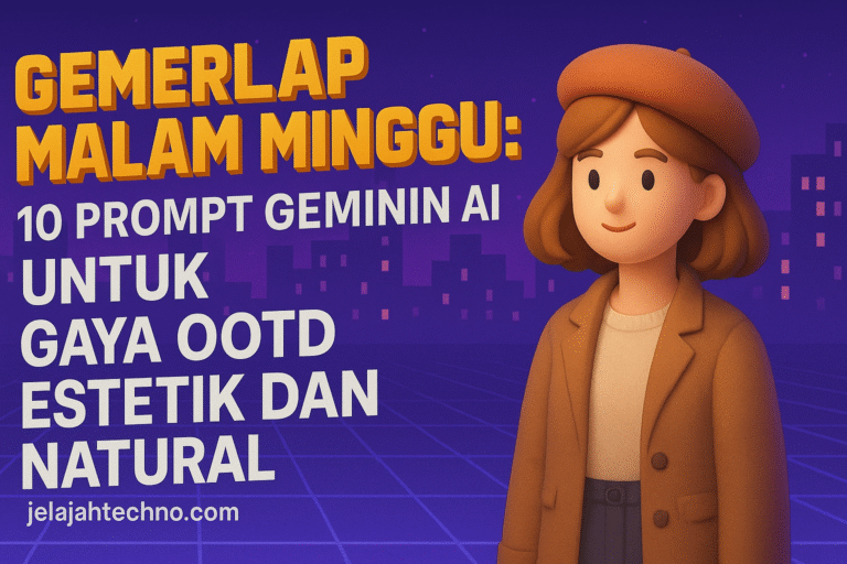 Buat foto malam minggu tampak hidup dan elegan dengan Gemini AI. Pilih 10 prompt terbaik untuk hasil realistik, glowing, dan penuh pesona.