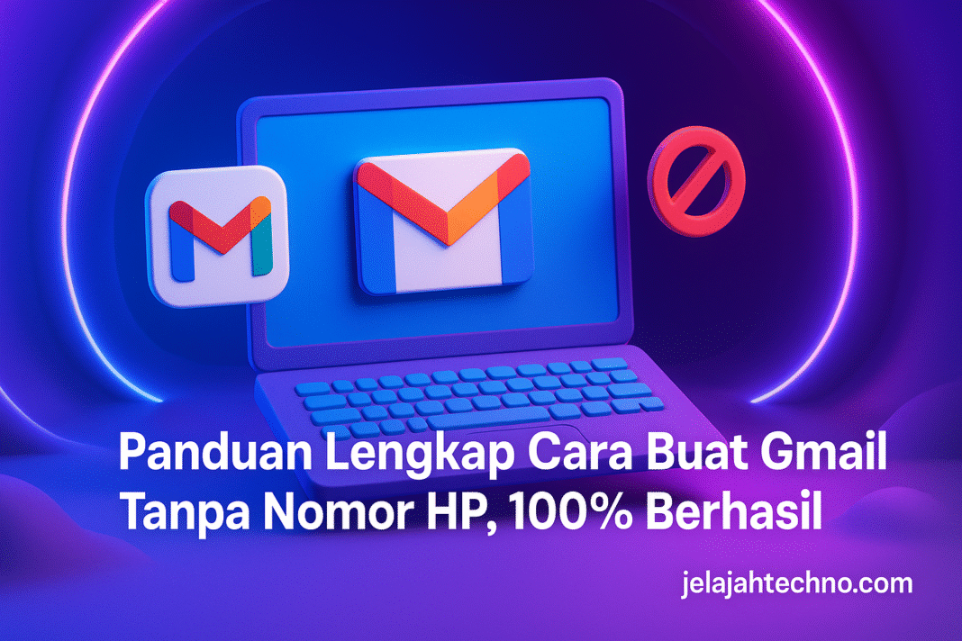 Pelajari cara membuat Gmail tanpa nomor HP dengan metode resmi dari Google. Aman, mudah, dan bisa dilakukan di semua perangkat.
