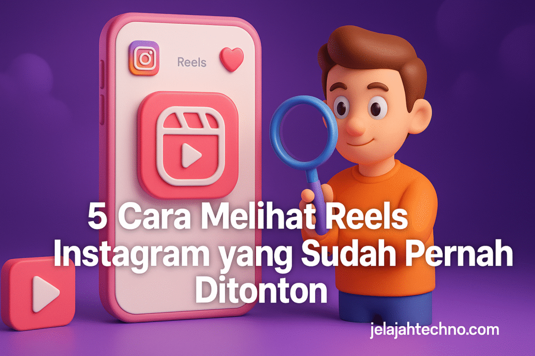 Lupa video Reels seru yang kamu tonton? Tenang, berikut 5 cara mudah menemukan kembali Reels yang sudah ditonton lewat fitur bawaan Instagram.