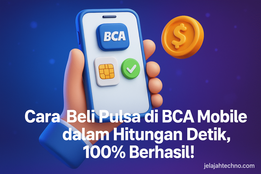 Isi pulsa kini lebih mudah lewat BCA Mobile. Ikuti langkah cepat ini untuk membeli pulsa semua operator hanya dalam beberapa detik.