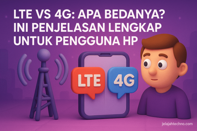 Kenali perbedaan LTE dan 4G dari kecepatan, latensi, teknologi dan kapasitas jaringan. Cocok untuk pengguna yang ingin koneksi lebih cepat.