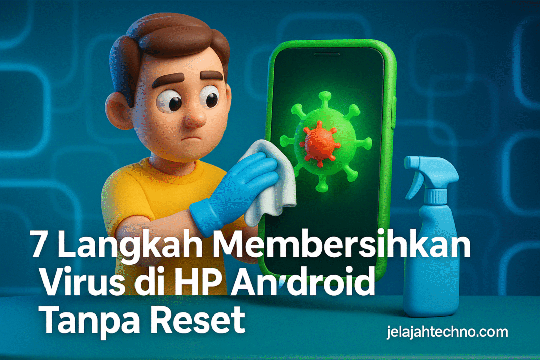 Simak langkah lengkap bersihkan HP Android dari virus tanpa reset. Gunakan fitur bawaan dan aplikasi antivirus terpercaya.
