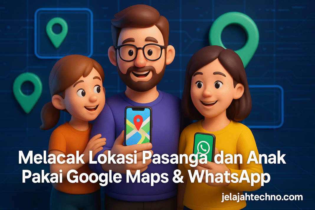 Melacak Lokasi Pasangan dan Anak Pakai Google Maps & WhatsApp