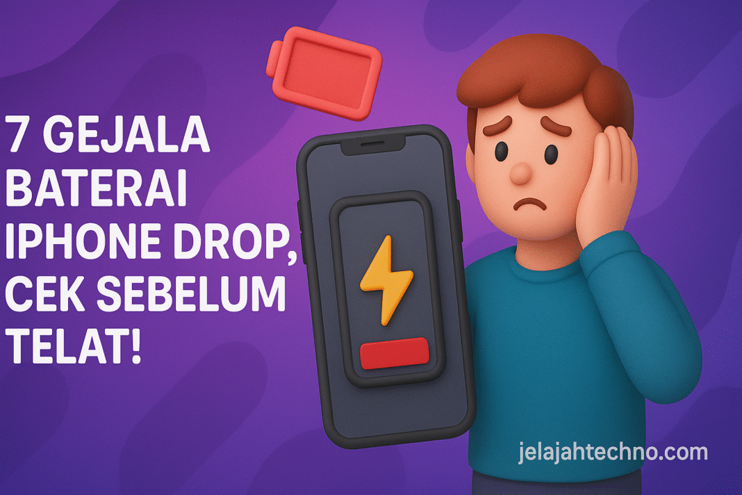 7 Gejala Baterai iPhone Drop, Cek Sebelum Telat!