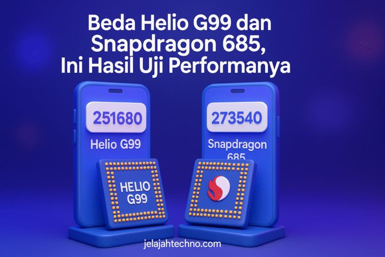 Helio G99 atau Snapdragon 685, siapa lebih tangguh di 2025? Lihat hasil benchmark, efisiensi daya, dan performa gaming keduanya.