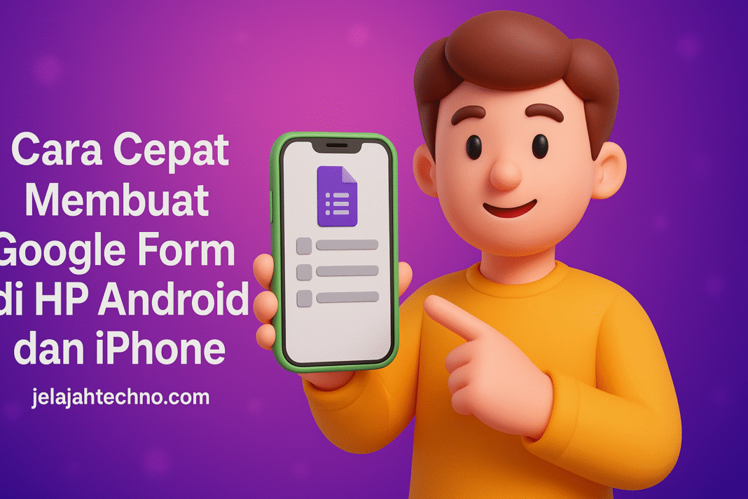 Cara Cepat Membuat Google Form di HP Android dan iPhone
