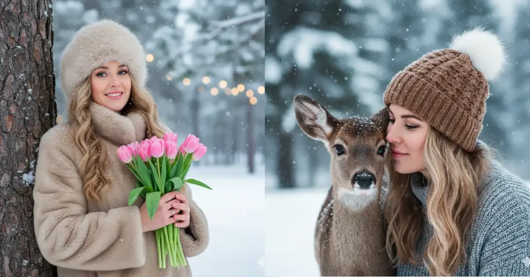 Temukan 11 prompt Gemini untuk menciptakan foto winter aesthetic yang dramatis dan elegan menggunakan cinematic photography AI.
